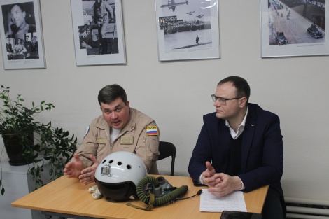 Встречи с интересными людьми: беседа с гостем выставки "Наш Гагарин", летчиком-испытателем ПАО "ИЛ" - Авиастар Николаем Кораблевым 