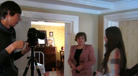 В Доме-музее В.И. Ленина телерадиокомпания «Казань» проводила съёмку для программы «Давай дружить»